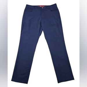 PUMA Dry Cell Performance Straight Leg Mens 34x30 Navy Blue Golf Pants Stretch